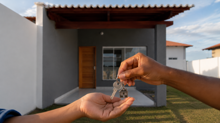 Etapas para comprar casa financiada: entrega de chaves da EBN em Extremoz